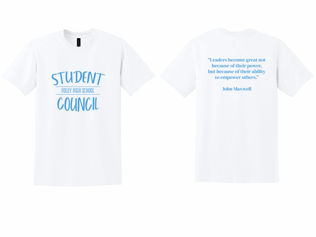 Featured T-shirt for Foley Student Council 2025